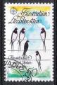 Liechtenstein 1986; Y&T n 834; 50r, Europa, oiseau hirondelles de chemine