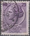 Italie - 1955/60 - Yt n 716 - Ob - Srie courante monnaie syracusaine 25 lires