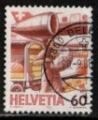 Suisse 1987; Y&T n 1268; 60c, transport postal,  par avion