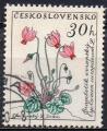 TCHECOSLOVAQUIE N 1116 o Y&T 1960 Fleurs (Cyclamen d'Europe)