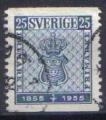 Timbre SUEDE 1955 - YT 395 -  Centenaire du timbre