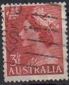 Australie - Y.T.198 -  Elisabeth II - oblitr - anne 1953
