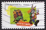 Timbre AA oblitr n 270(Yvert) France 2009 - Bugs Bunny et Daffy Duck