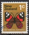 NOUVELLE ZELANDE N 509 o Y&T 1970-1971 Papillons (Red admiral)