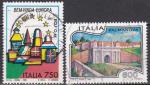 ITALIE petit lot de 2 timbres oblitrs de 1993