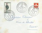Enveloppe 1er jour FDC N°1285 Journée du timbre 1961 -Facteur de la petite poste