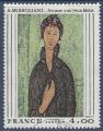YT 2109 - Tableau de Modigliani - Femme aux yeux bleus