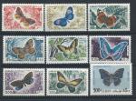 Liban PA N332/36 + 338/41** (MNH) 1965 - Insectes "Papillons"