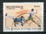 Timbre du NICARAGUA 1981  Obl  N 1151  Y&T  Football