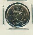 Pice Monnaie Pays Bas  10 Cents 1971  pices / monnaies