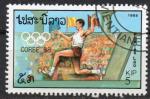LAOS N 877 o Y&T 1988 Jeux Olympiques d't  Soul (tripe saut)