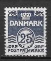 DANEMARK - 1990 - Yt n 966 - Ob - Srie Chiffre 25o bleu gris
