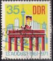 DDR N 1382 de 1971 avec oblitration postale