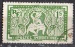 Indochine 1931; Y&T n 169; 1pi, vert-jaune, Desse Apsara
