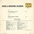 SP 45 RPM (7")  David & Marianne Dalmour  "  Little flower  "