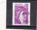 -Timbre France Oblitr / 1977-78 / Y&T N 1969 - Type Sabine