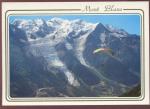CPM neuve 74 CHAMONIX Mt Blanc Parachutisme de montagne et rue pour le Tunnel