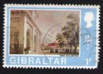 Gibraltar Oblitration ronde Vue de la Ville au dbut du sicle Early 19th centu