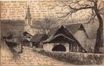 St-MARTIN d'URIAGE (38) - Entre du village, glise - circule 1902