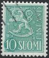 FINLANDE - 1954/58 - Yt n 412 - Ob - Srie courante 10m vert