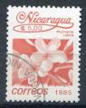 Timbre du NICARAGUA 1985  Obl  N 1396  Y&T  Fleurs