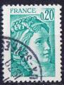 Timbre oblitr n 1967(Yvert) France 1978 - Sabine de Gandon
