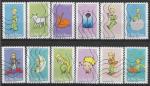 2021 FRANCE Adhesif 2001-12 oblitrs, petit prince, srie complte