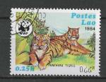 LAOS - 1984 - Yt n 522 - Ob - Protection de la faune ; tigre