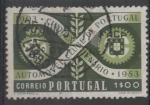 Portugal : n 793 o oblitr anne 1953