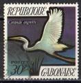 Gabon 1971; Y&T n 278; 30f, oiseau, grande aigrette