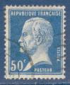 N176 Pasteur 50c bleu oblitr