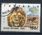 Timbre Rpublique de TANZANIE 1994  Obl  N 1446  Y&T  Lions