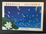 Nouvelle Caldonie - Carte postale oiseaux et fleur 1995