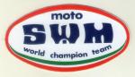 AUTOCOLLANT .MOTO  SWM  Motorcycles WORLD CHAMPION TEAM .  marque italienne, fab