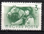 EUHU - 1955 - Yvert n 1174 - Travailleurs hongrois : Cheval et berger