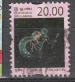 Sri Lanka  20,00  (verseau)  oblitr