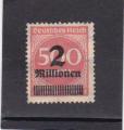 Timbre Empire Allemand / Neuf / 1923 / Y&T N283 / Surcharg.