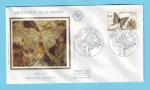 FDC FRANCE SOIE PAPILLONS 1980