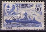 425 - Cuirass " Clmenceau " - oblitr - anne 1939