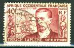 Afrique Occidentale Franaise 1952 - YT 47 - oblitr - Marcel Treich Laplne
