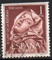 Espagne : Y.T. 1094 - Sainte Thrse - oblitr - anne 1962