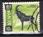 Kenya :  Antilope  - oblitr - anne 1966
