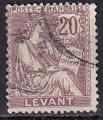 levant franais - n 16  obliter - 1902/20 (aminci au verso)