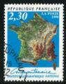 France 1990 - YT 2662 - oblitr - carte de France (cinquantenaire IGN)