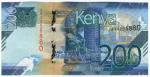 **   KENYA     200  shillings   2019   p-54a    UNC   **