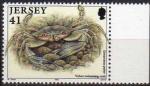 Jersey 1994 - Vie marine : crabe violet, obl - YT 661 / SG 672 **