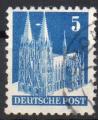 ALLEMAGNE BIZONE N 43 o Y&T 1948 Monument (Cathdrale de Cologne)