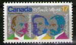 **  CANADA    17 c  1980  YT-737  " Lavalle-Routhier-Weir "  (o)  **