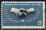 -U.A/U.S.A 1965 - 20ans ONU & Anne de coopration intern'le - YT 783/Sc 1266 