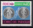 Paraguay 1968 - YT 974 - Jeux olympiques Mexico - pice olympique mexicaine